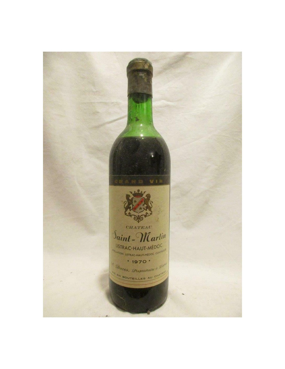 1970 - listrac - château saint-martin - rouge - bordeaux - Just Wines 