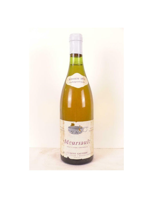 1970 - meursault - laurent gauthier - blanc - bourgogne - Just Wines 