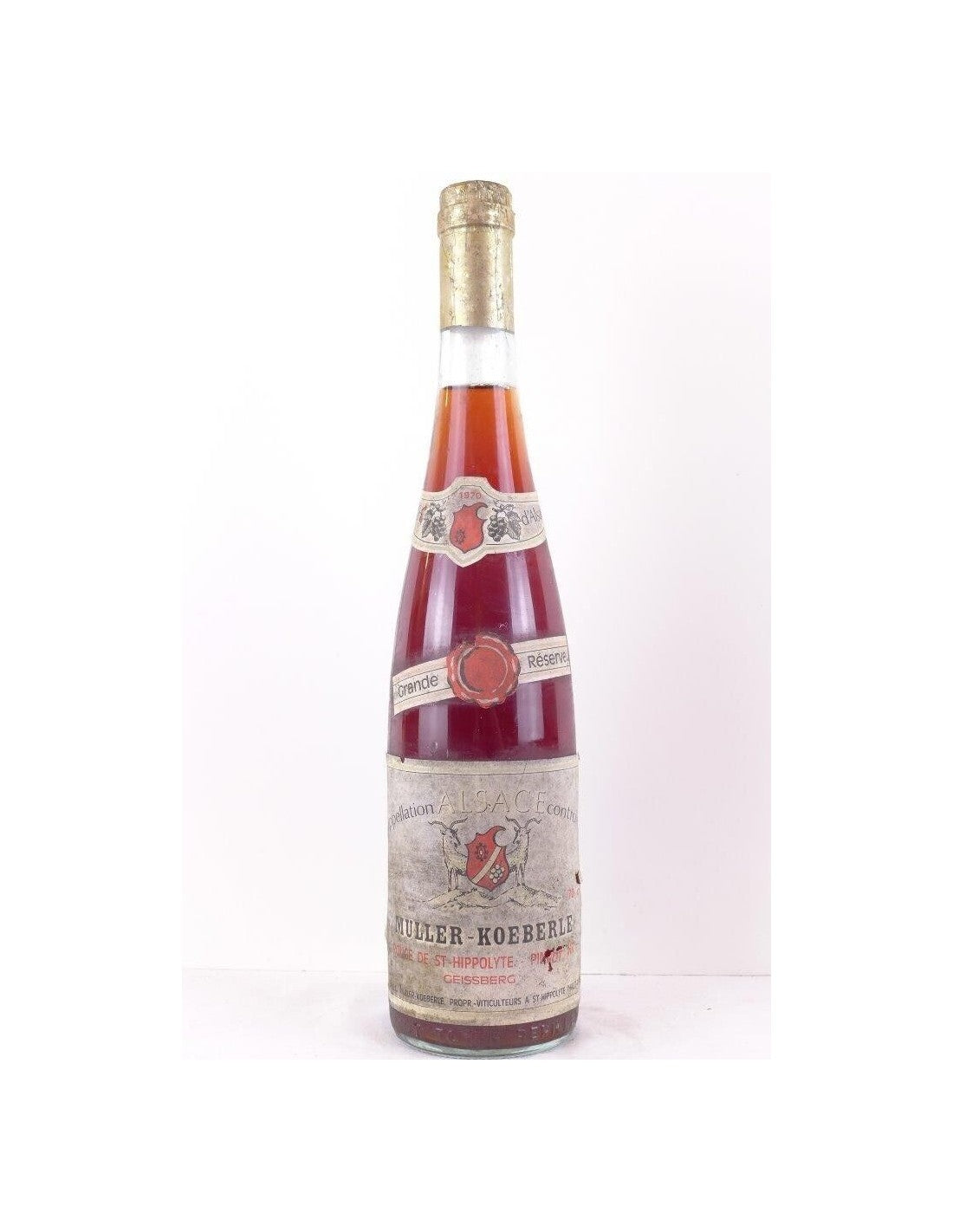 1970 - rouge de saint-hippolyte - muller-koeberle grande réserve - rouge - alsace - Just Wines 