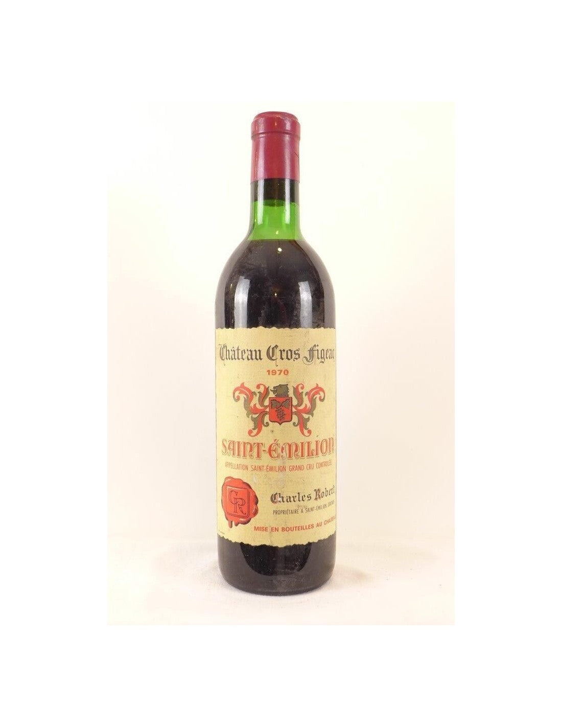 1970 - saint-émilion - château cros figeac grand cru - rouge - bordeaux - Just Wines 