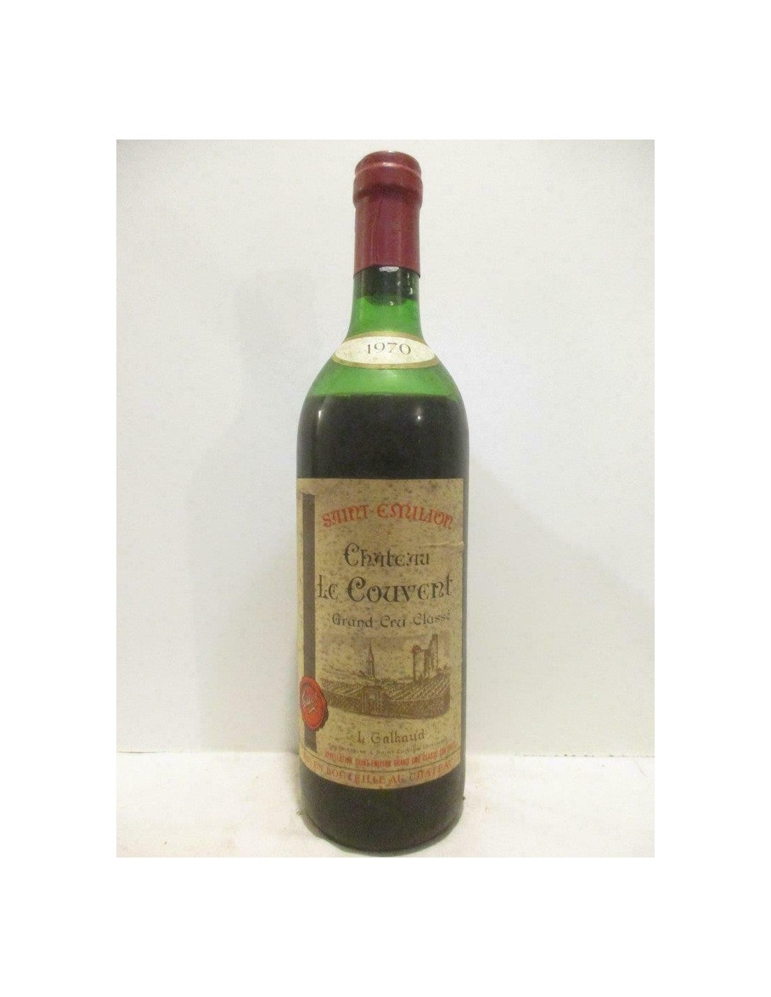 1970 - saint-émilion - château le couvent grand cru classé - rouge - bordeaux - Just Wines 