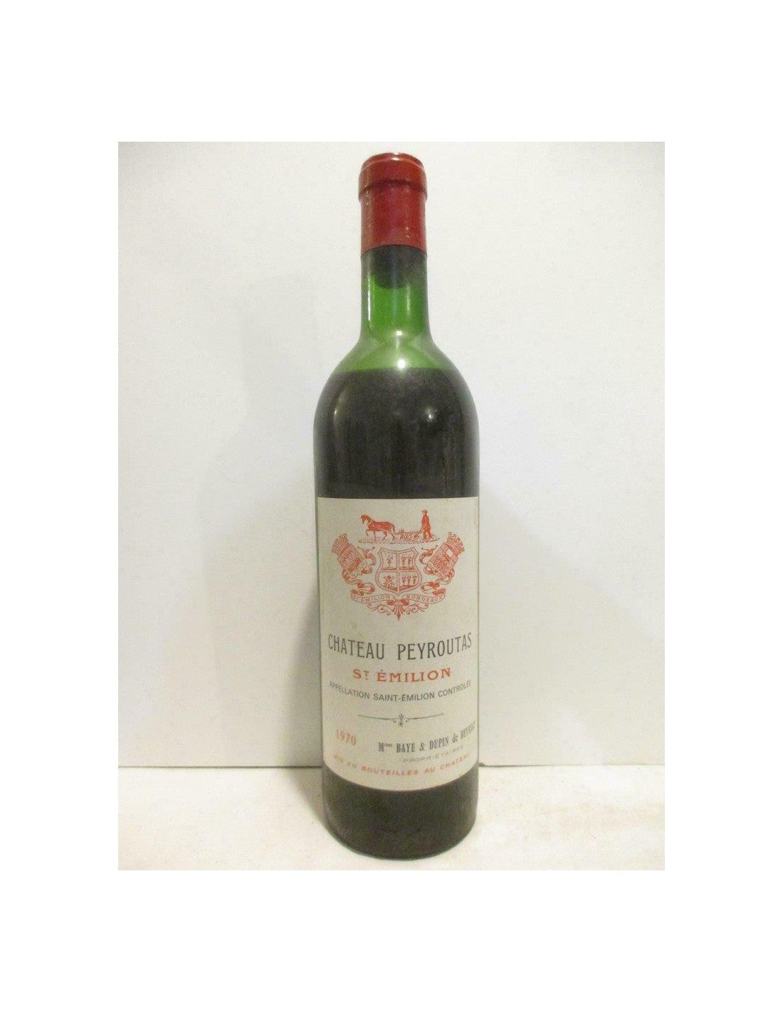 1970 - saint-émilion - château peyroutas (b2) - rouge - bordeaux - Just Wines 