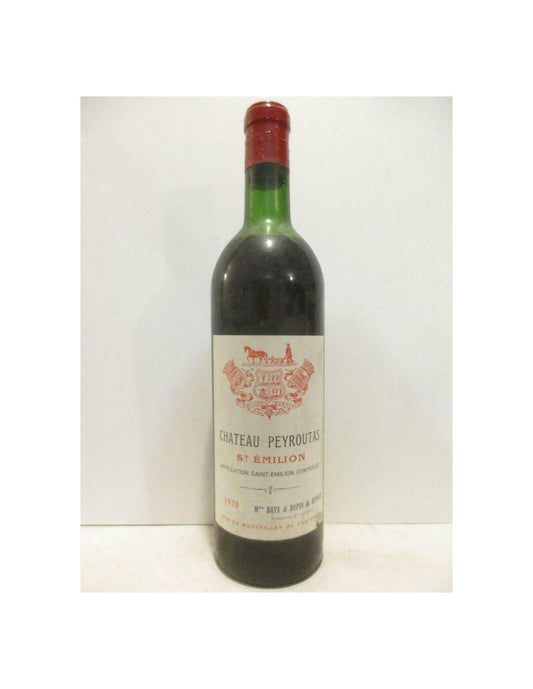 1970 - saint-émilion - château peyroutas - rouge - bordeaux - Just Wines 