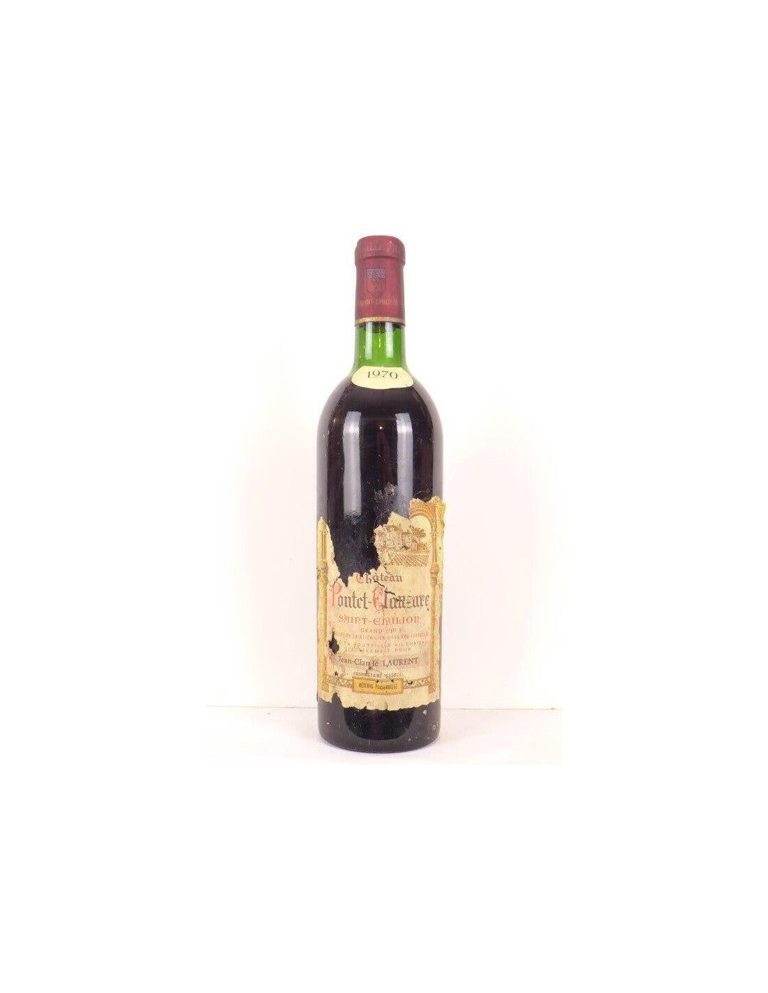 1970 - saint-émilion - château pontet-clauzure grand cru (étiquette très abîmée b1) - rouge - bordeaux - Just Wines 