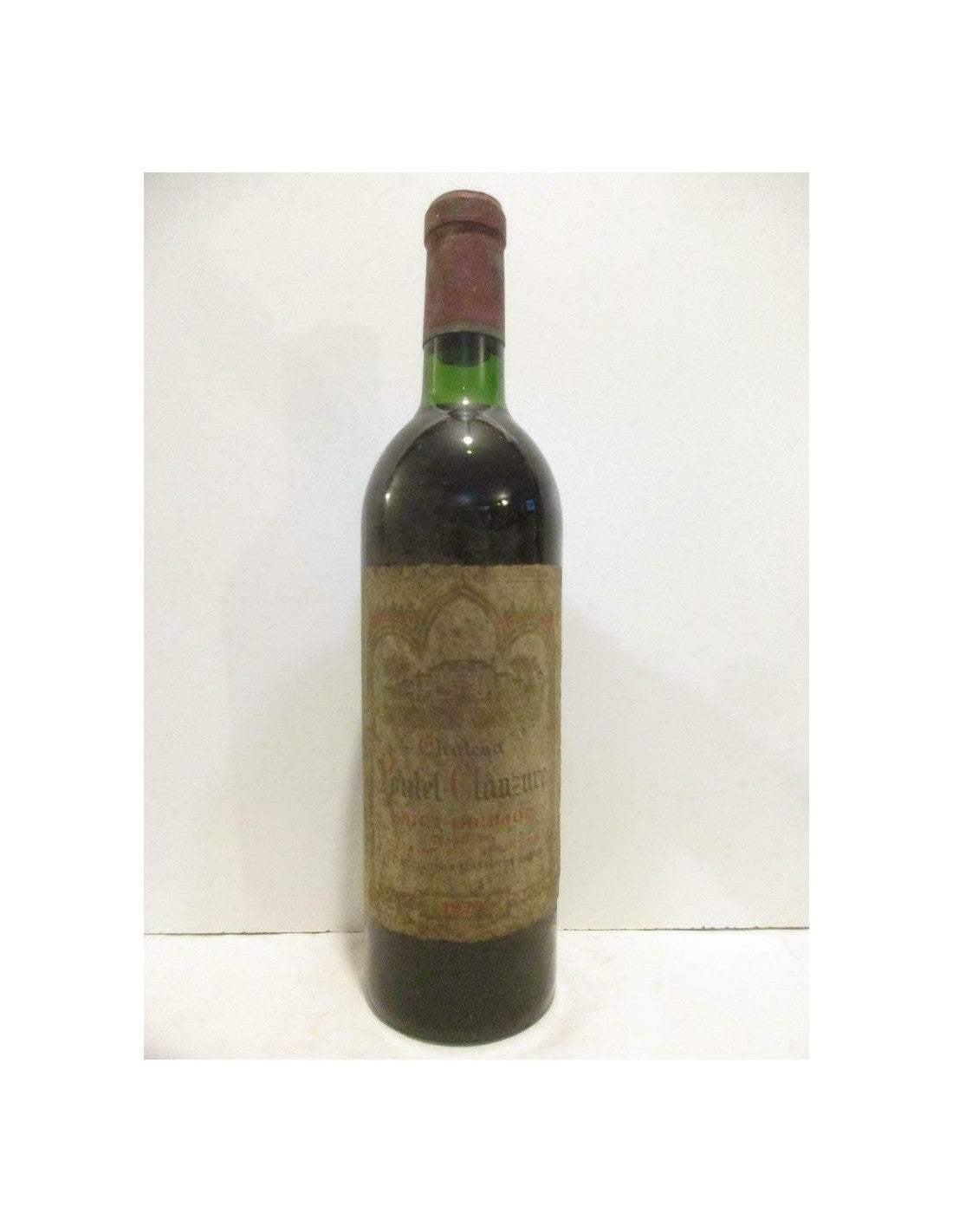 1970 - saint-émilion - château pontet-clauzure grand cru - rouge - bordeaux - Just Wines 