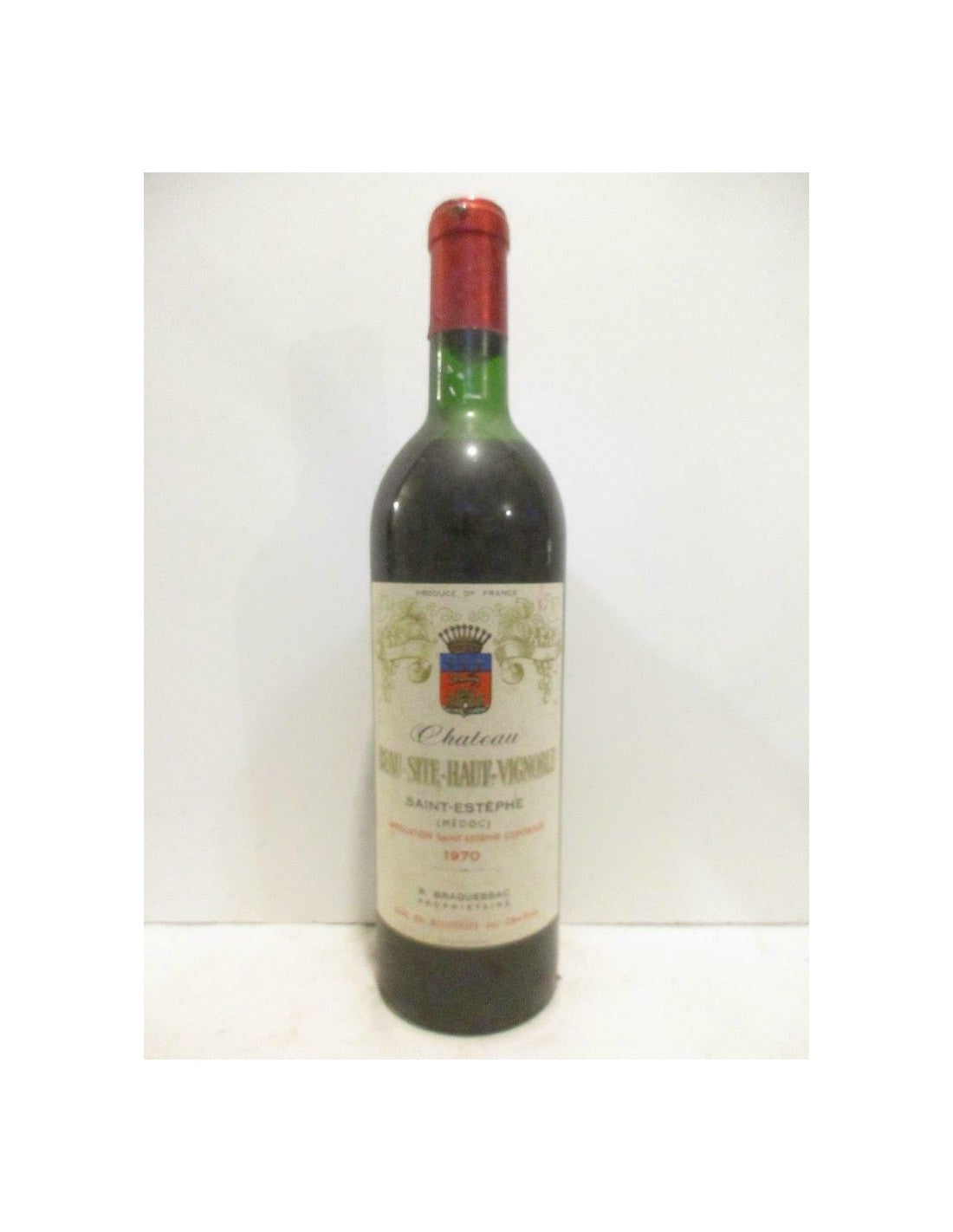 1970 - saint-estèphe - château beau-site-haut-vignoble - rouge - bordeaux - Just Wines 