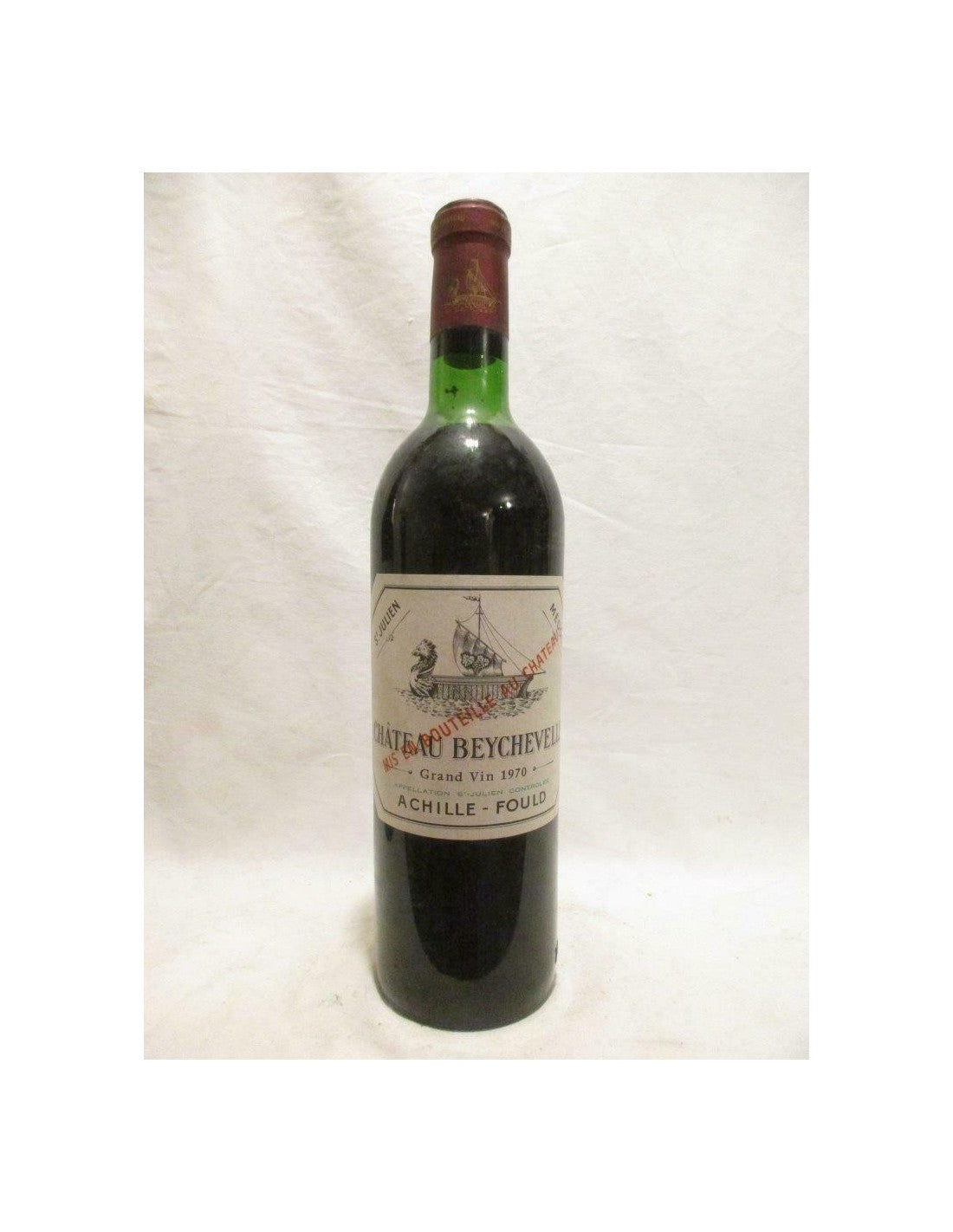 1970 - saint-julien - château beychevelle grand cru classé - rouge - bordeaux - Just Wines 