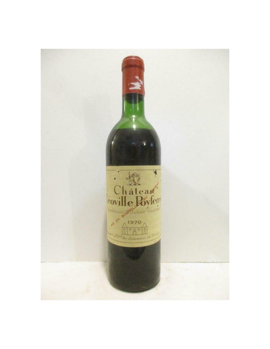 1970 - saint-julien - château léoville-poyferré grand cru classé (b2) - rouge - bordeaux - Just Wines 