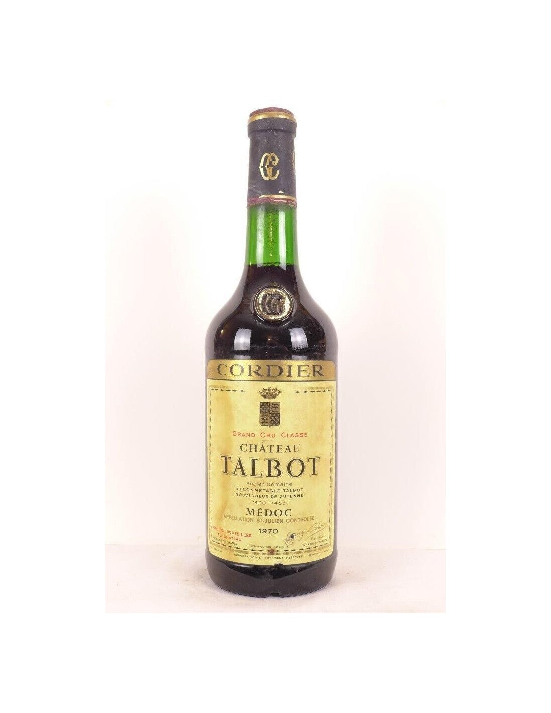 1970 - saint-julien - château talbot grand cru classé - rouge - bordeaux - Just Wines 