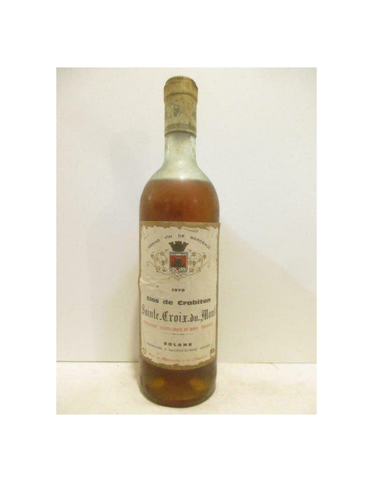 1970 - sainte-croix du mont - clos de crabitan - liquoreux - bordeaux - Just Wines 