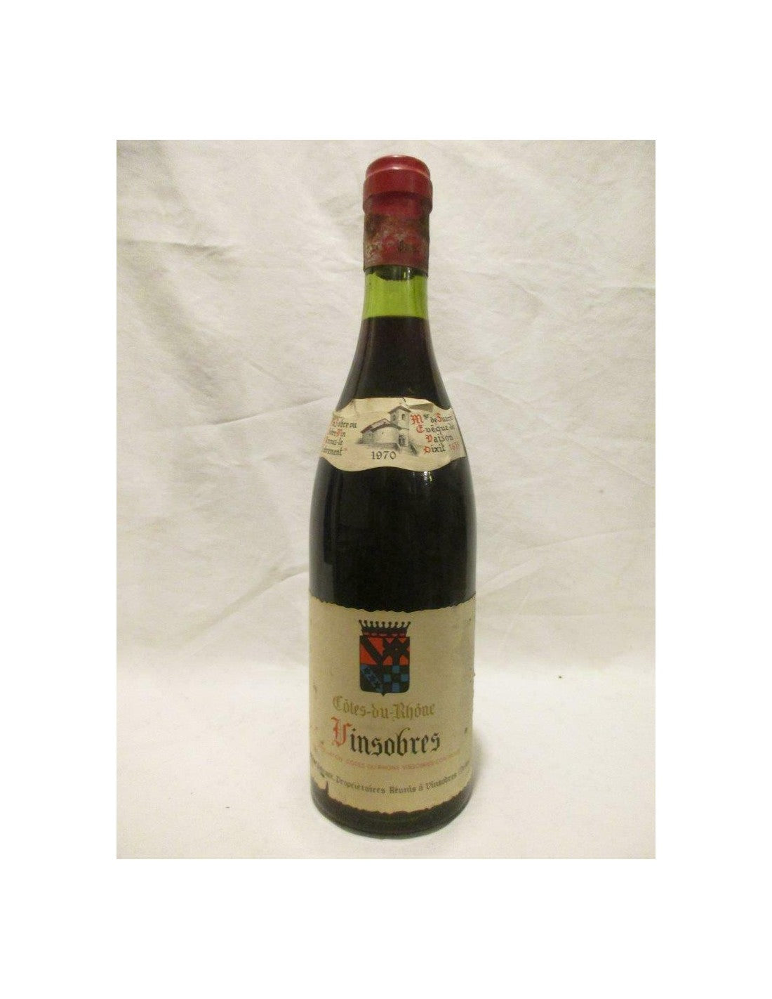 1970 - vinsobres - cave du prieuré (b1) - rouge - rhône france - Just Wines 