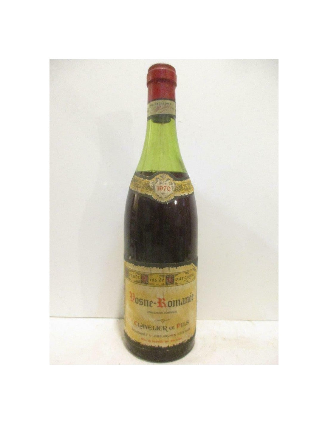 1970 - vosne-romanée - clavelier - rouge - bourgogne - Just Wines 