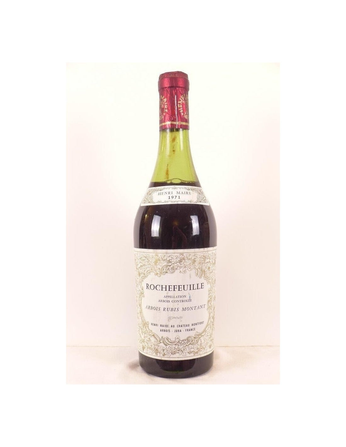 1971 - arbois - henri maire rochefeuille rubis montant - rouge - jura - Just Wines 