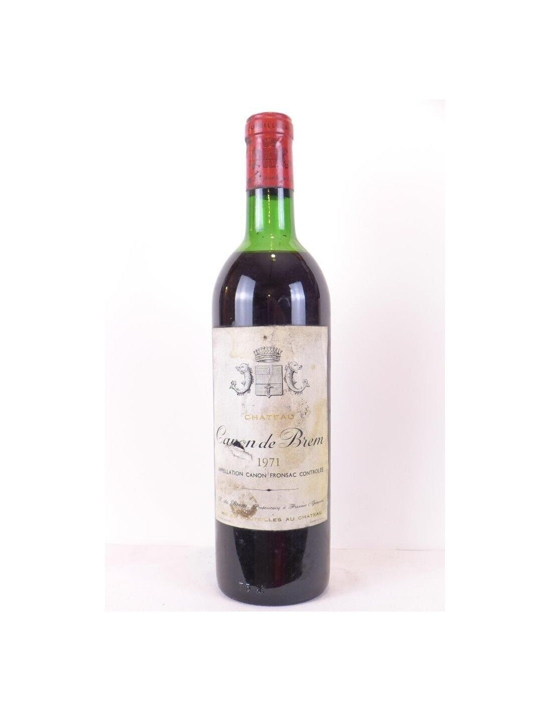 1971 - canon-fronsac - château canon de brem (étiquette abîmée) - rouge - bordeaux - Just Wines 