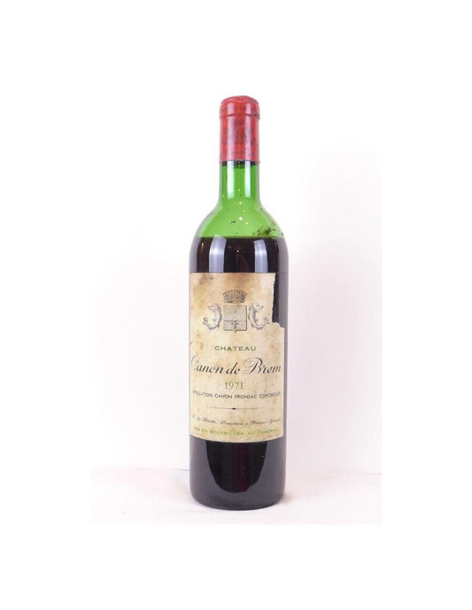 1971 - canon-fronsac - château canon de brem (niveau bas) - rouge - bordeaux - Just Wines 