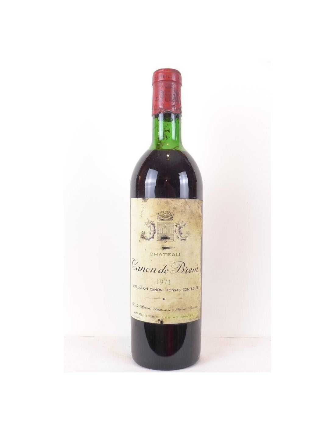 1971 - canon-fronsac - château canon de brem - rouge - bordeaux - Just Wines 