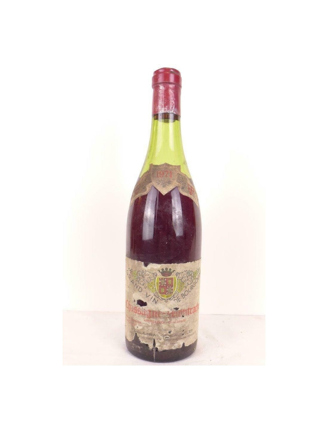 1971 - chassagne-montrachet - delagrange (étiquette abîmée) - rouge - bourgogne - Just Wines 