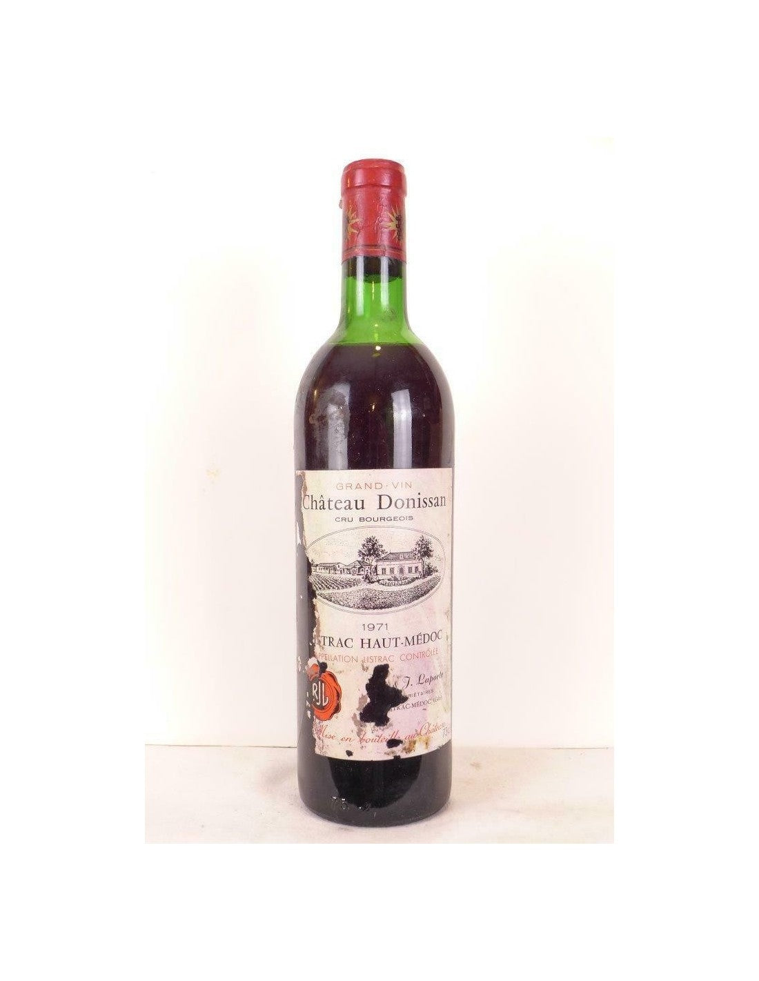 1971 - listrac - château donissan cru bourgeois (étiquette abîmée b1) - rouge - bordeaux - Just Wines 