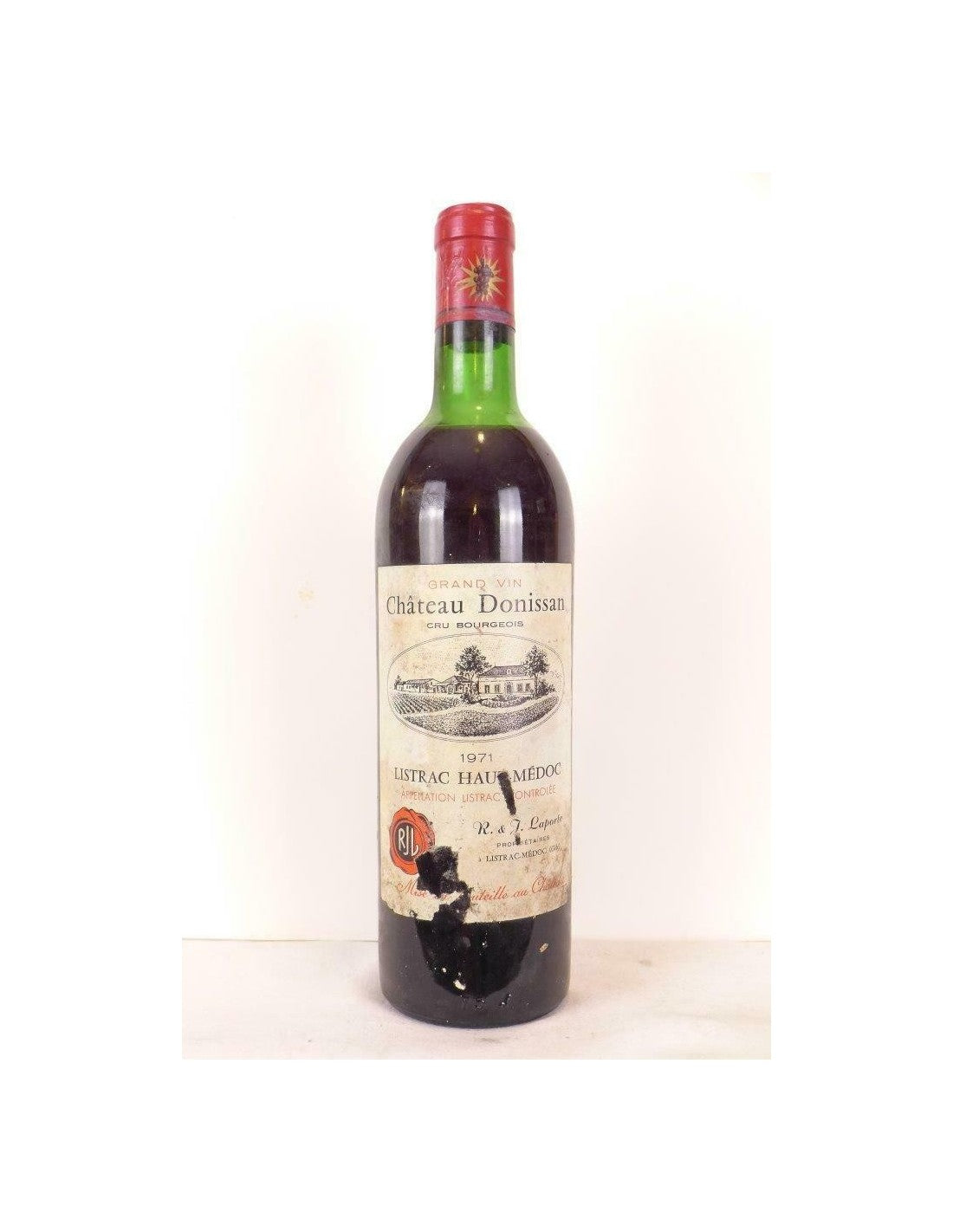 1971 - listrac - château donissan cru bourgeois (étiquette abîmée) - rouge - bordeaux - Just Wines 