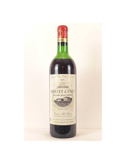 1971 - pauillac - château pontet canet grand cru classé - rouge - bordeaux - Just Wines 