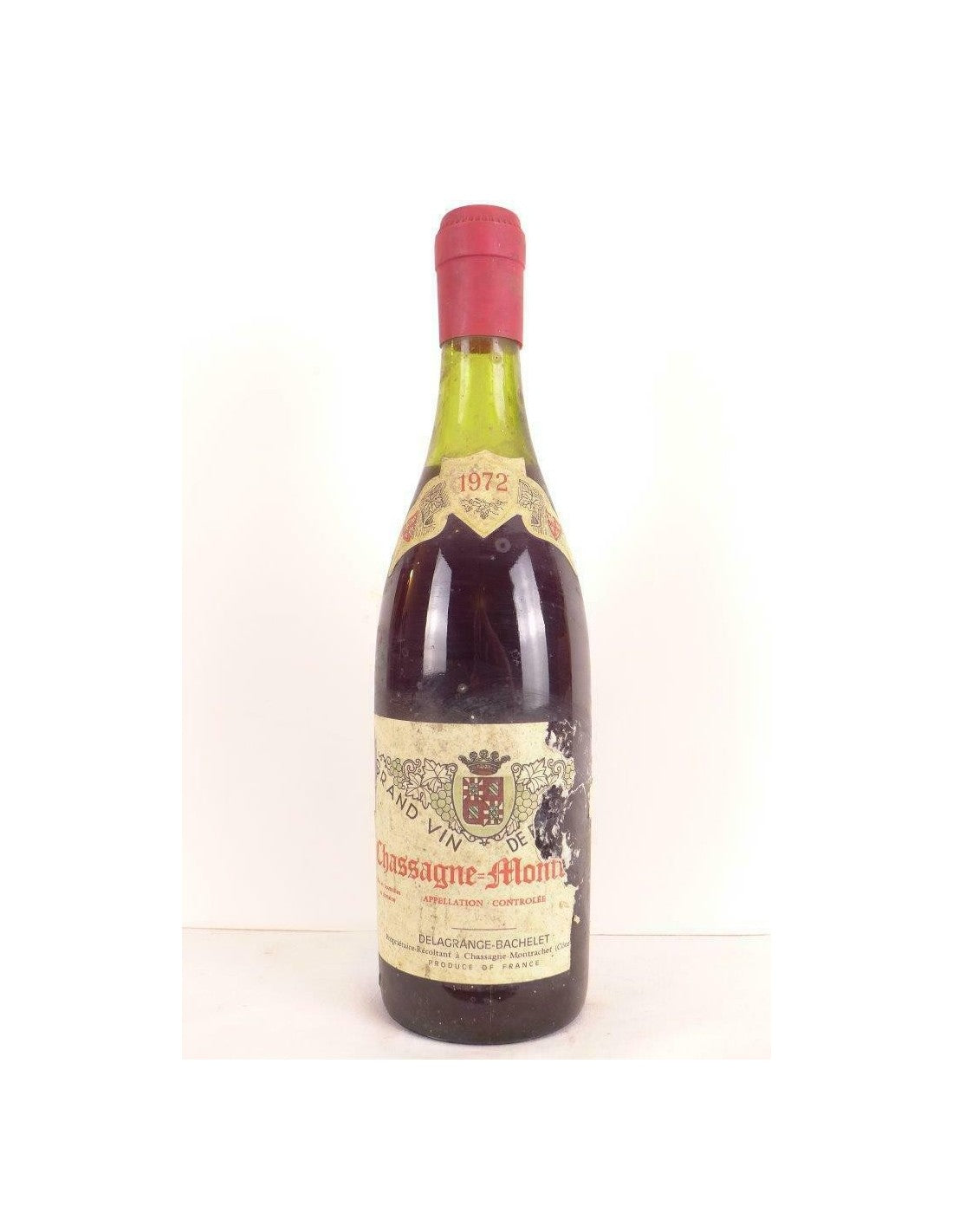 1972 - chassagne-montrachet - delagrange-bachelet (étiquette abîmée) - rouge - bourgogne - Just Wines 