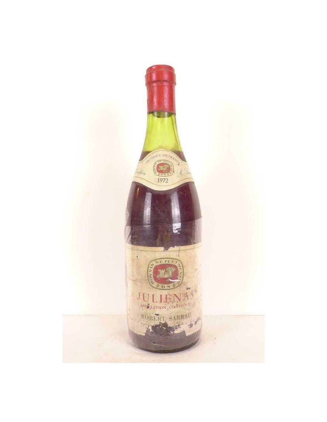 1972 - juliènas - robert sarrau (étiquette abîmée) - rouge - beaujolais - Just Wines 