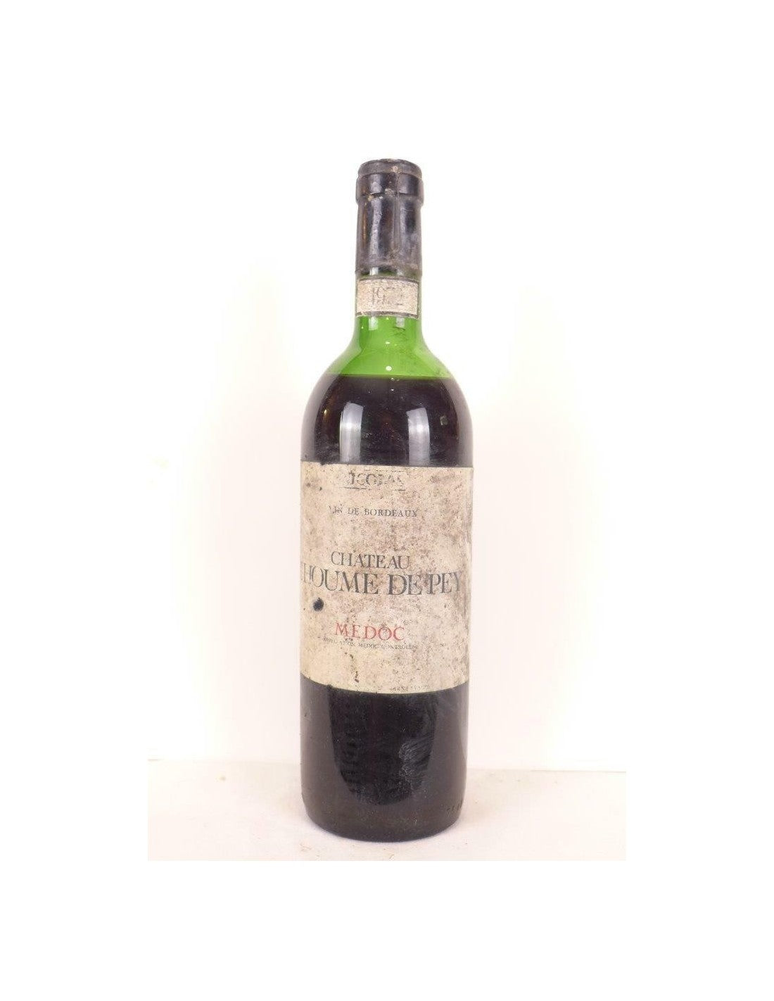 1972 - médoc - château l'houyme de pey (année à peine lisible) - rouge - bordeaux - Just Wines 