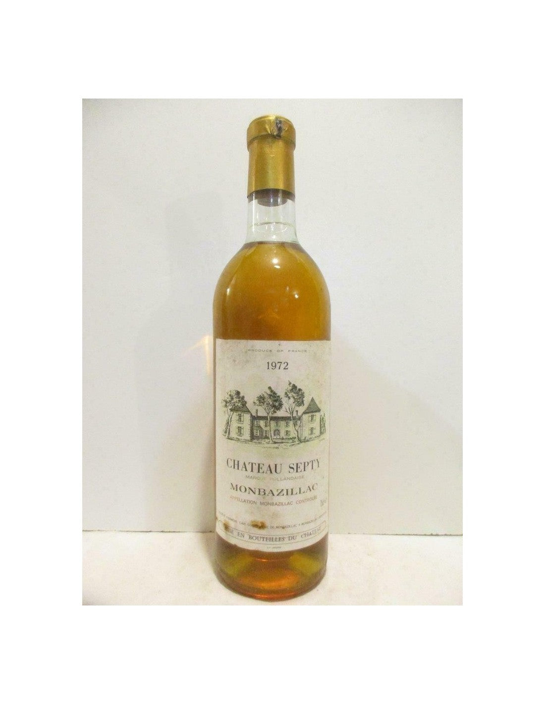 1972 - monbazillac - château septy - liquoreux - sud-ouest - Just Wines 