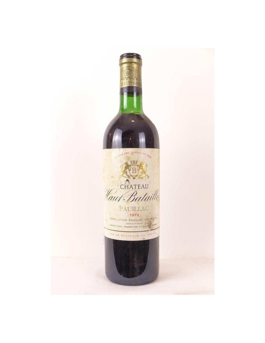 1972 - pauillac - château haut-batailley grand cru classé - rouge - bordeaux - Just Wines 