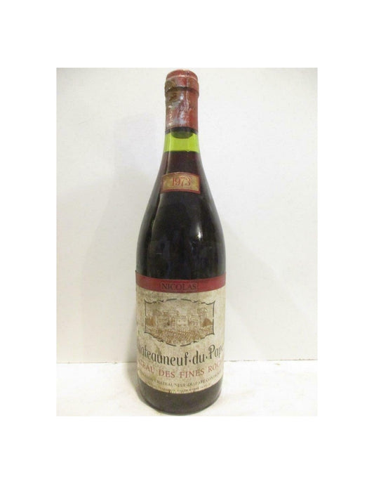 1973 - châteauneuf du pape - château des fines roches (capsule abîmée) - rouge - rhône - Just Wines 