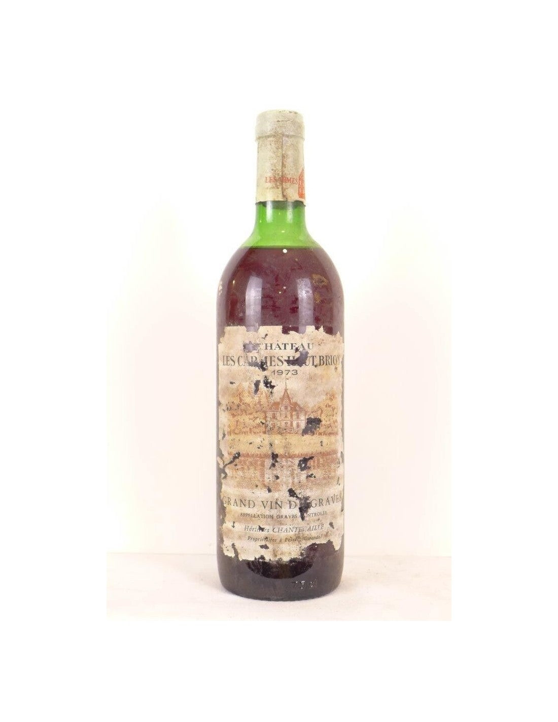 1973 - graves - château les carmes haut-brion (étiquette abîmée b1) - rouge - bordeaux - Just Wines 