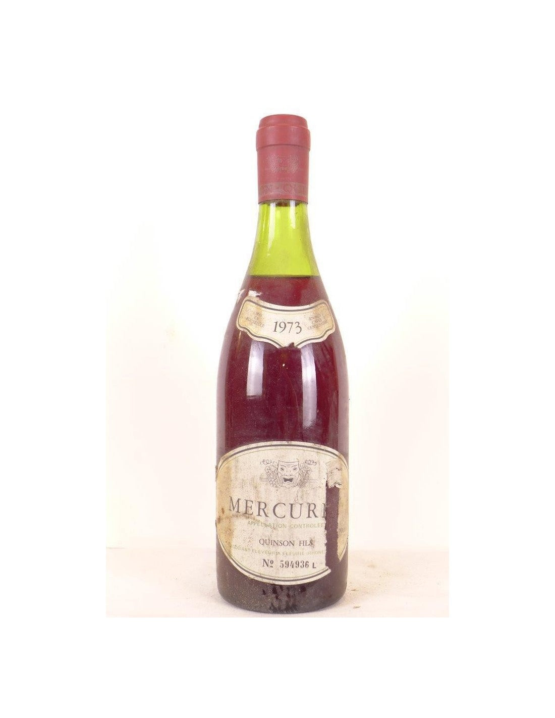 1973 - mercurey - quinson fils (étiquettedéchirée) - rouge - bourgogne - Just Wines 