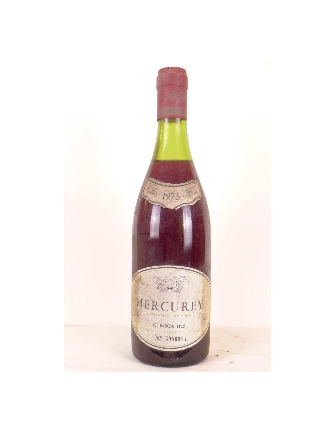 1973 - mercurey - quinson fils - rouge - bourgogne - Just Wines 