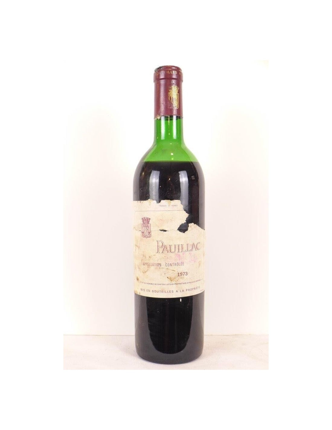 1973 - pauillac - le pauillac de château latour (capsule abîmée) - rouge - bordeaux - Just Wines 