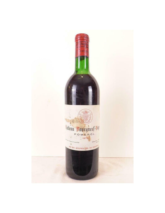 1973 - pomerol - château bourgneuf-vayron (étiquette tâchée) - rouge - bordeaux - Just Wines 