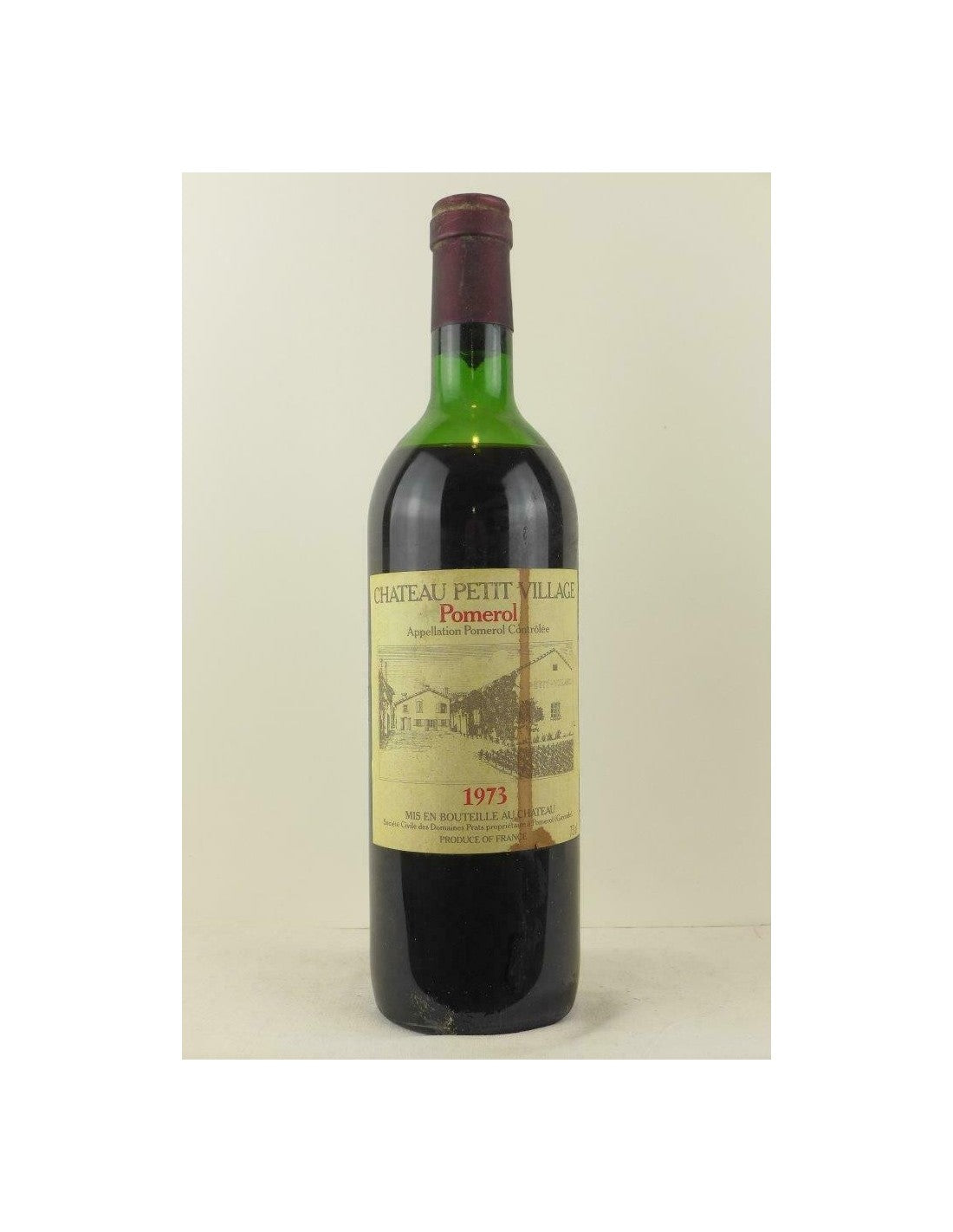 1973 - pomerol - château petit-village (étiquette tâchée) - rouge - bordeaux - Just Wines 