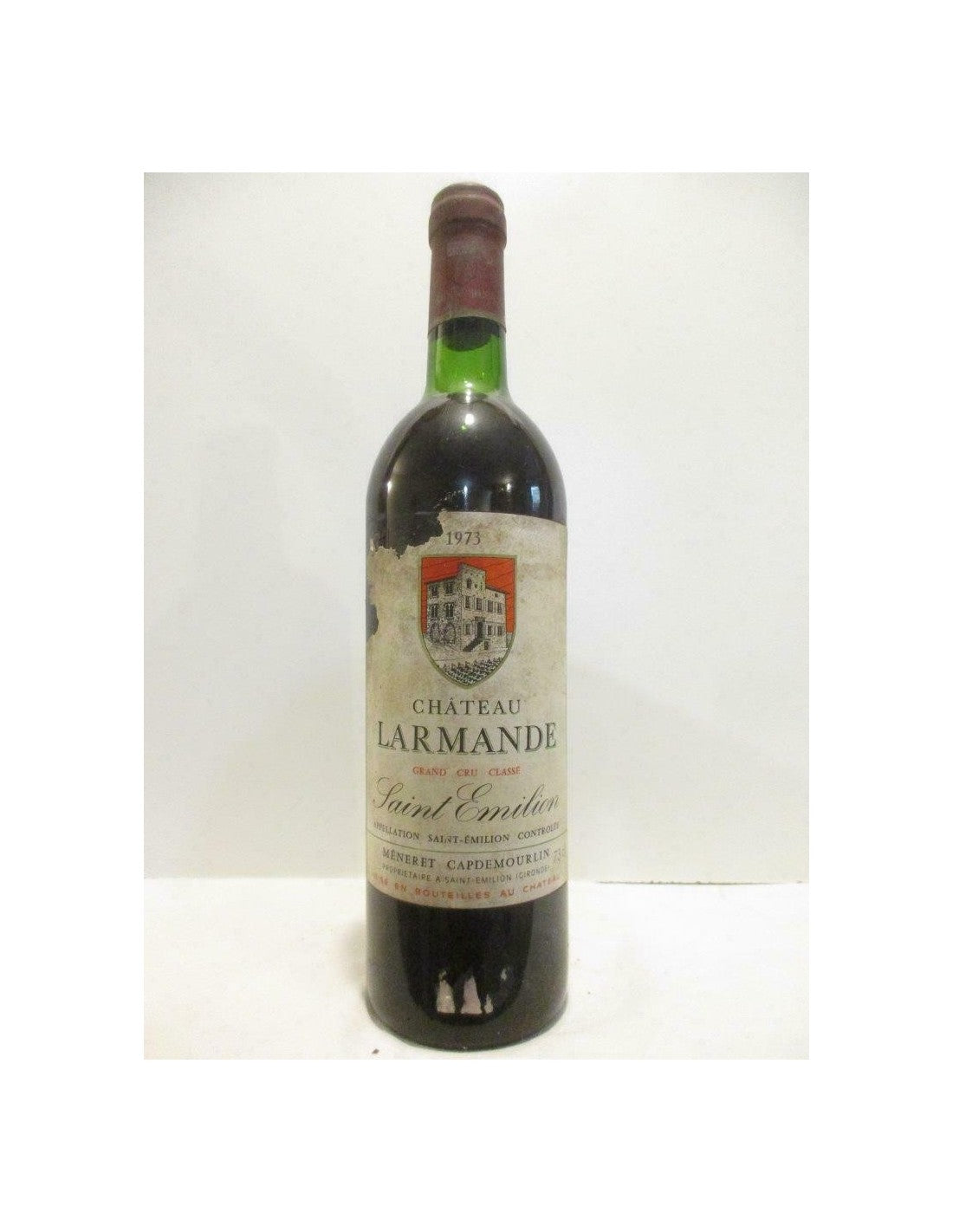 1973 - saint-émilion - château larmande grand cru classé (étiquette abîmée) - rouge - bordeaux - Just Wines 