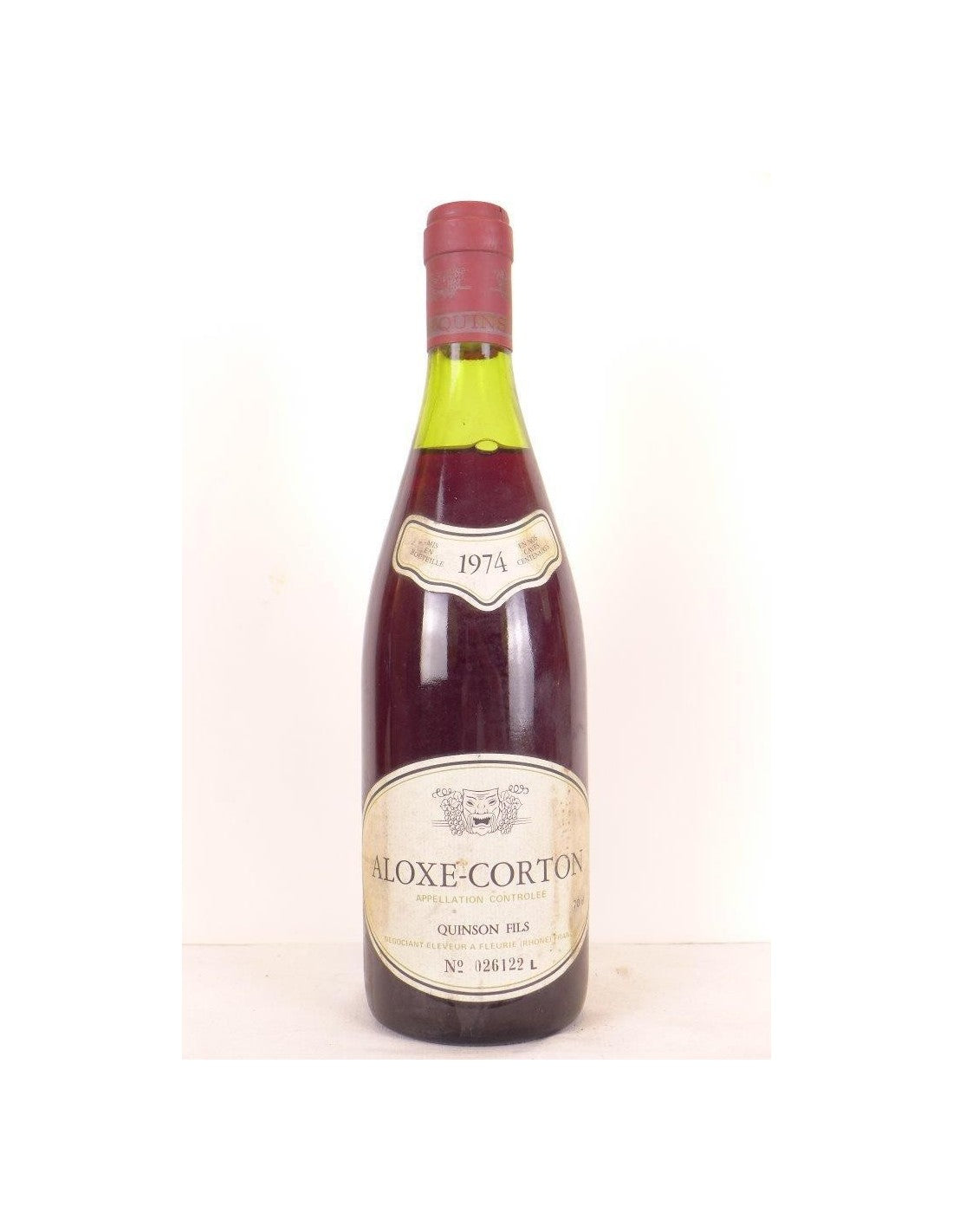 1974 - aloxe-corton - quinson fils - rouge - bourgogne - Just Wines 