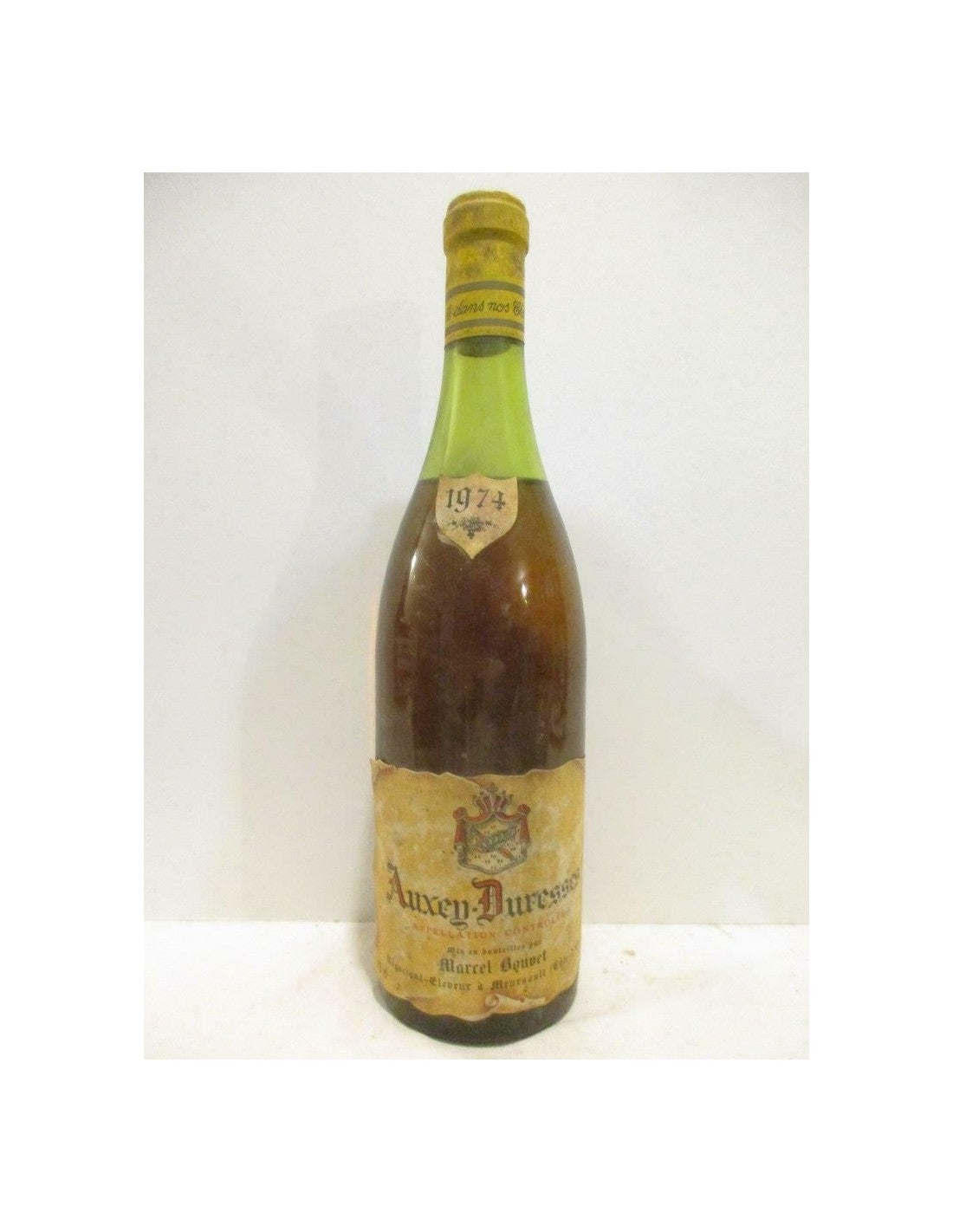 1974 - auxey-duresses - marcel bouvet (capsule abîmée b4) - blanc - bourgogne - Just Wines 