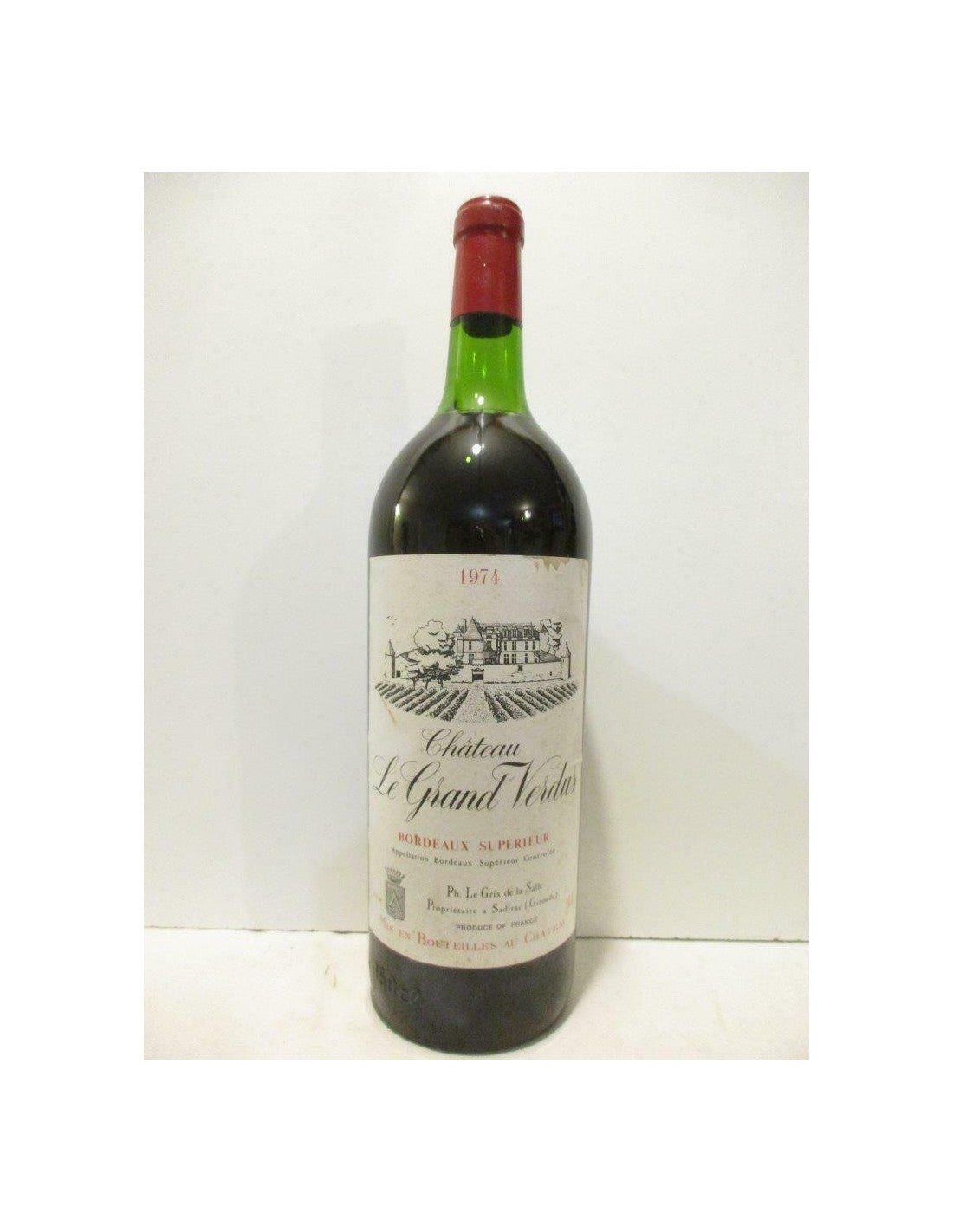 1974 - bordeaux supérieur - château le grand verdus magnum 150 cl - rouge - bordeaux - Just Wines 