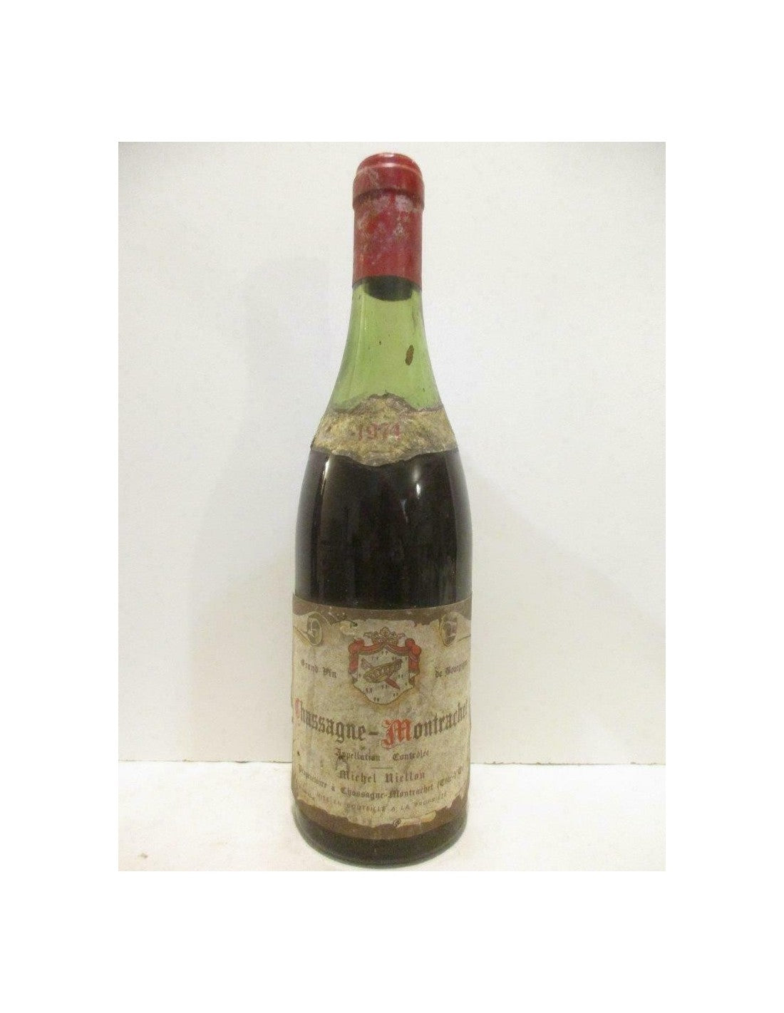 1974 - chassagne-montrachet - michel niellon (niveau bas étiquette fragile) - Rouge - bourgogne - Just Wines 