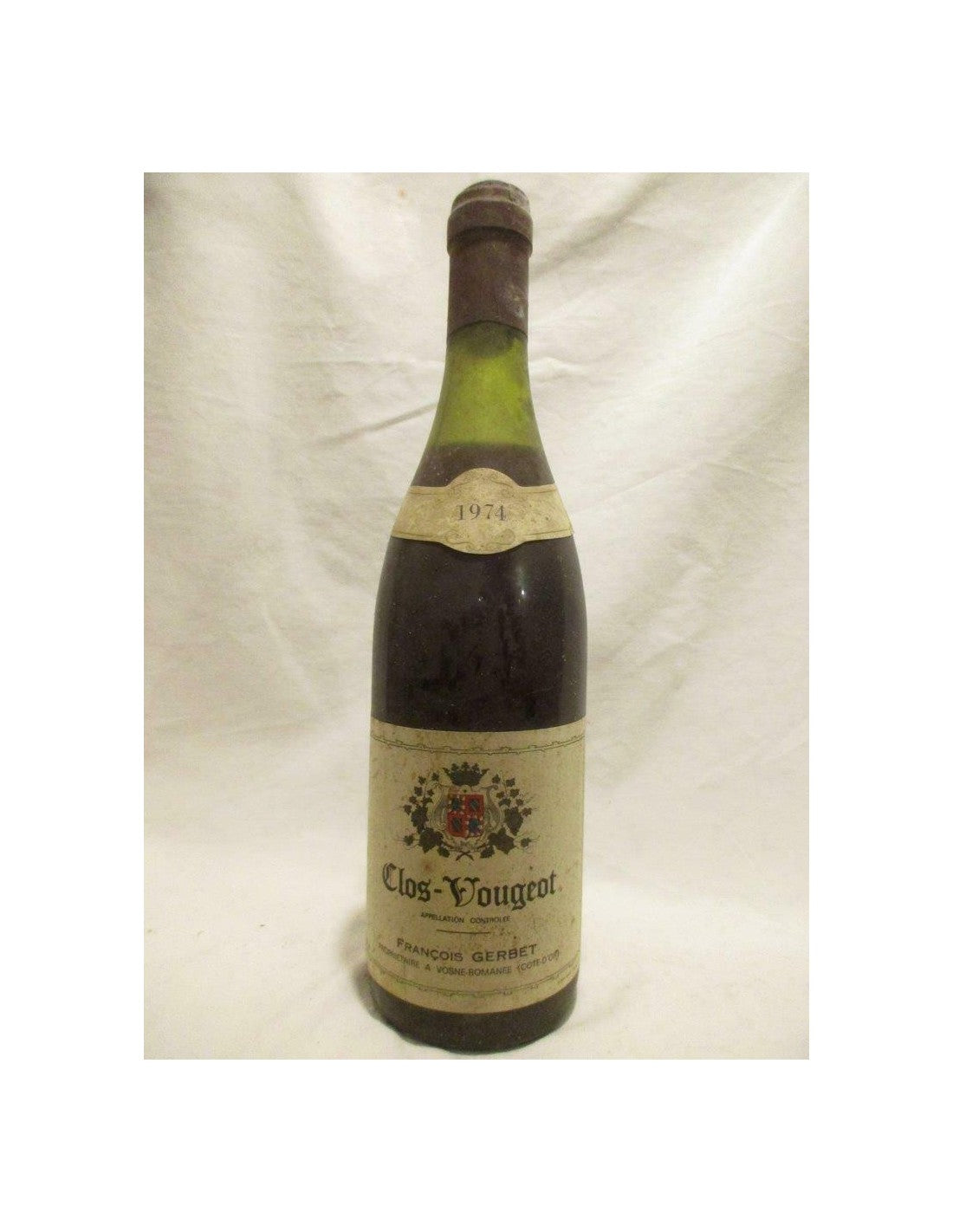 1974 - clos vougeot - françois gerbet grand cru - rouge - bourgogne - Just Wines 