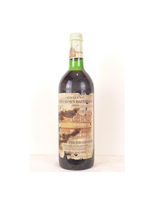 1974 - graves - château les carmes haut-brion (étiquette tâchée) - rouge - bordeaux - Just Wines 