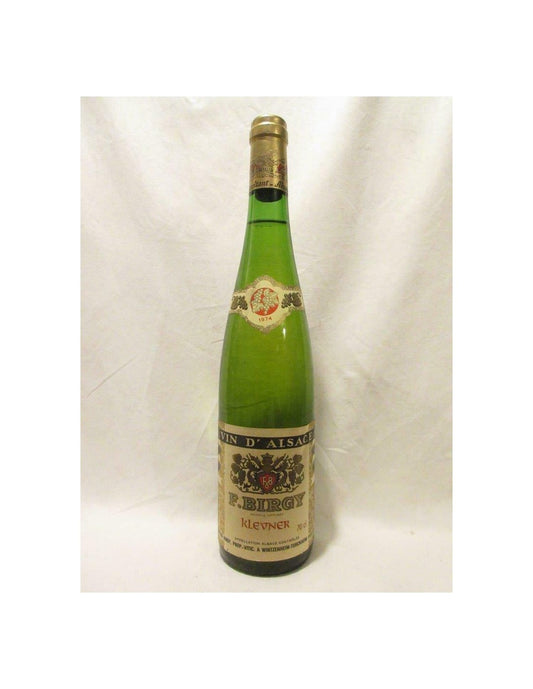 1974 - klevner - birgy - blanc - alsace france - Just Wines 