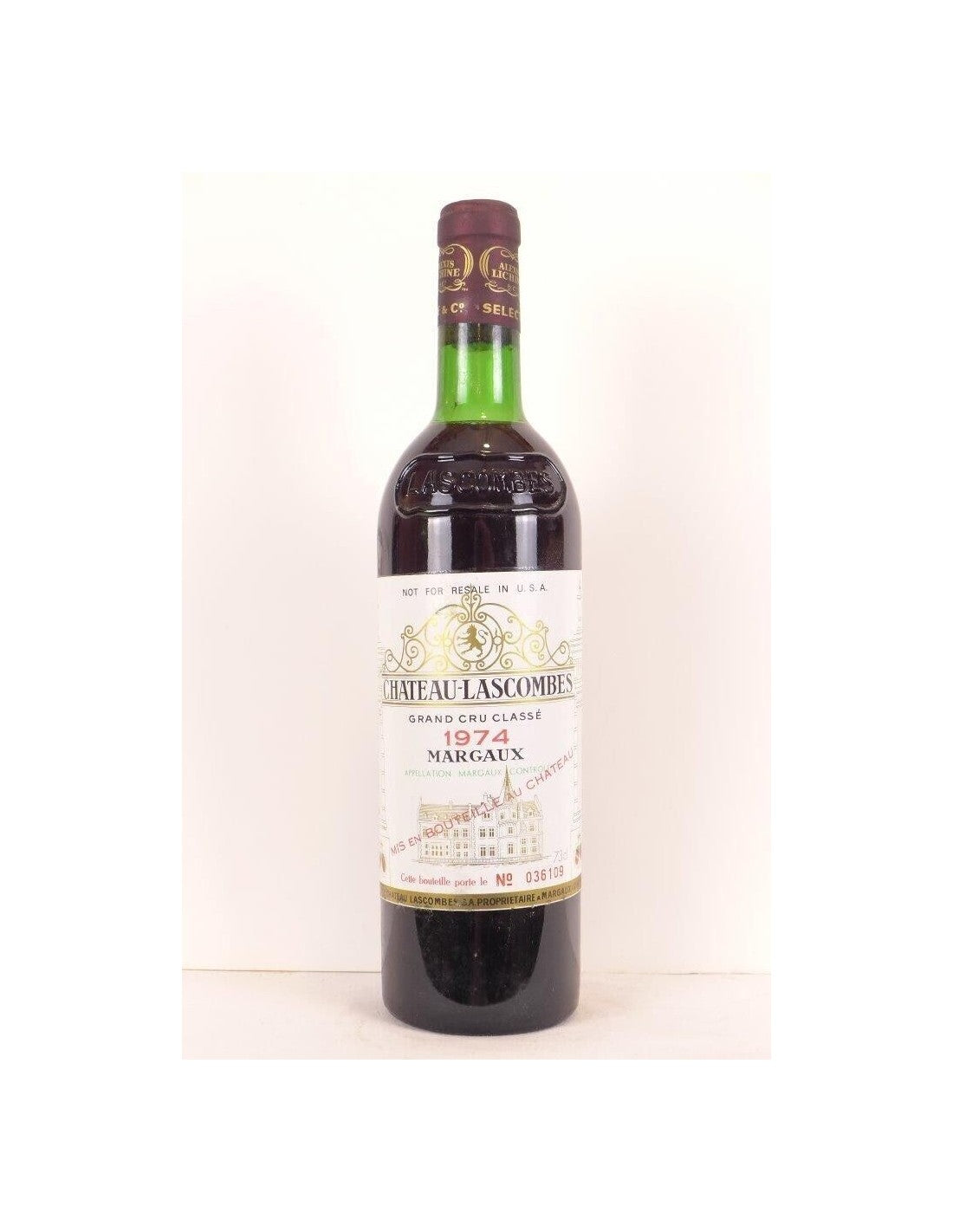 1974 - margaux - château lascombes grand cru classé - rouge - bordeaux - Just Wines 