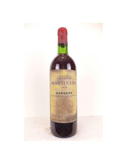 1974 - margaux - château martinens - rouge - bordeaux - Just Wines 