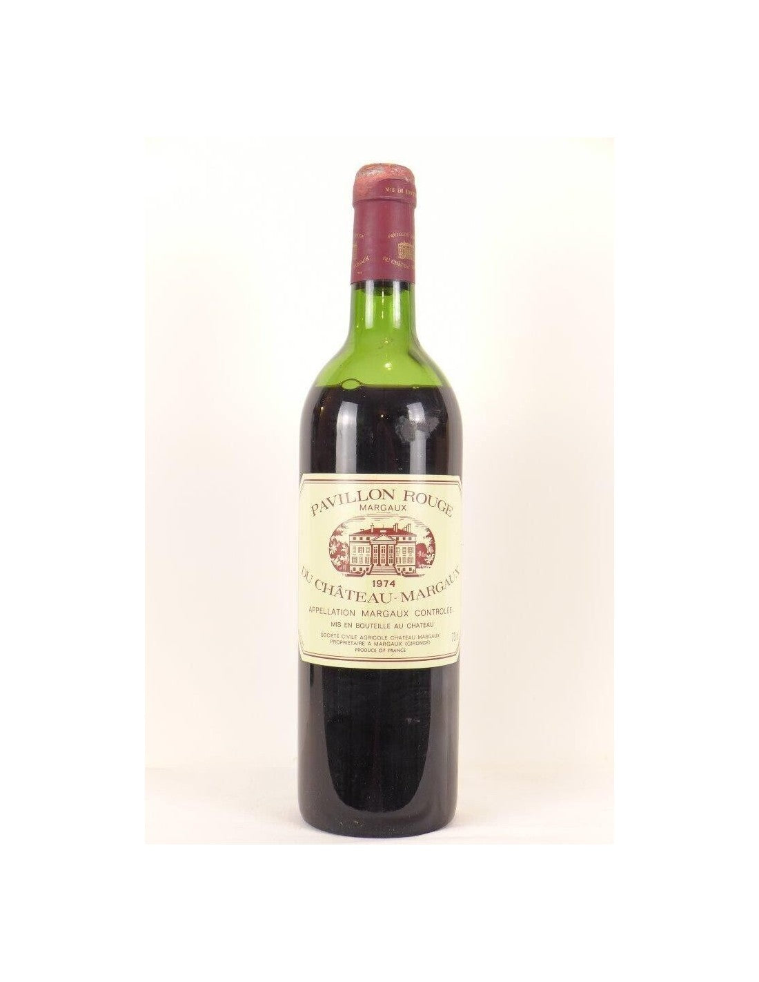 1974 - margaux - pavillon rouge du château margaux (capsule abîmée) - rouge - bordeaux - Just Wines 