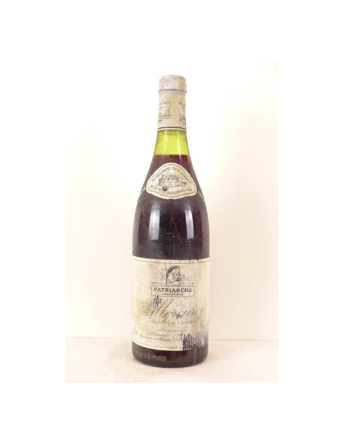 1974 - mercurey - patriarche bastion des dames - rouge - bourgogne - Just Wines 