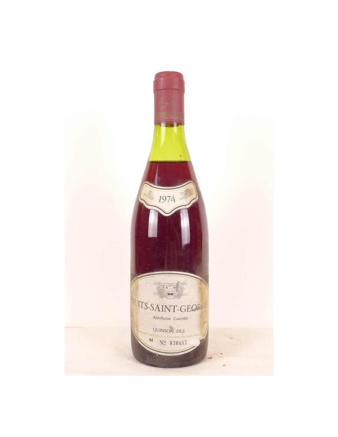 1974 - nuits saint-georges - quinson fils (b1) - rouge - bourgogne - Just Wines 