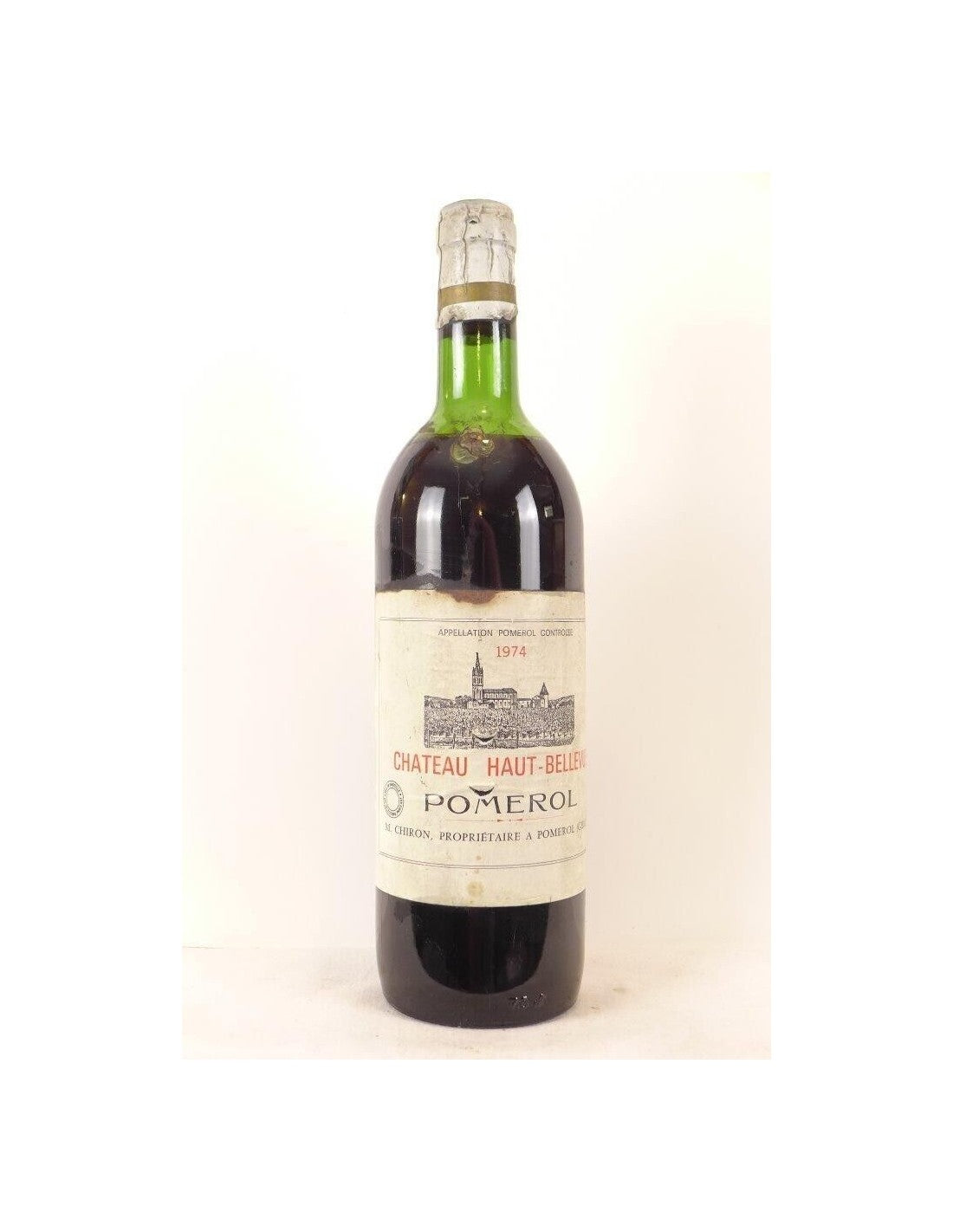 1974 - pomerol - château haut-bellevue (un éclat dans le verre) - rouge - bordeaux - Just Wines 